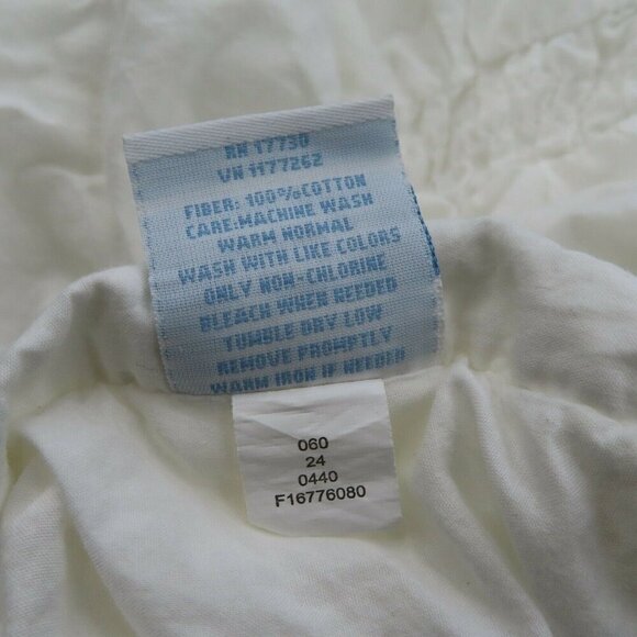 Simply Shabby Chic TWIN Solid White Ruched Smocked Duvet Cover Rachel Ashwell - Picture 6 of 6